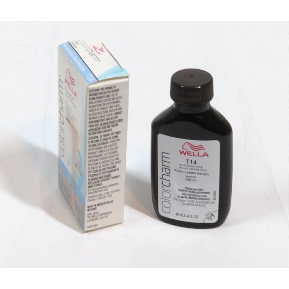 Wella Color Charm Toner T14 Pale Ash Blonde 1.4 Fl oz New in Box